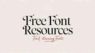 Cool Font Resources